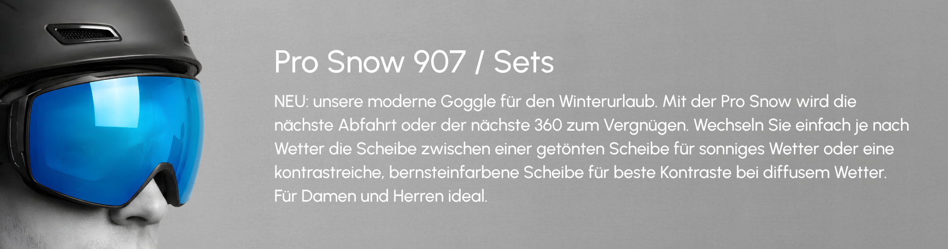 BIGWAVE Pro Snow 907 Skibrille mit Wechselscheiben für sonniges und diffuses Winterwetter