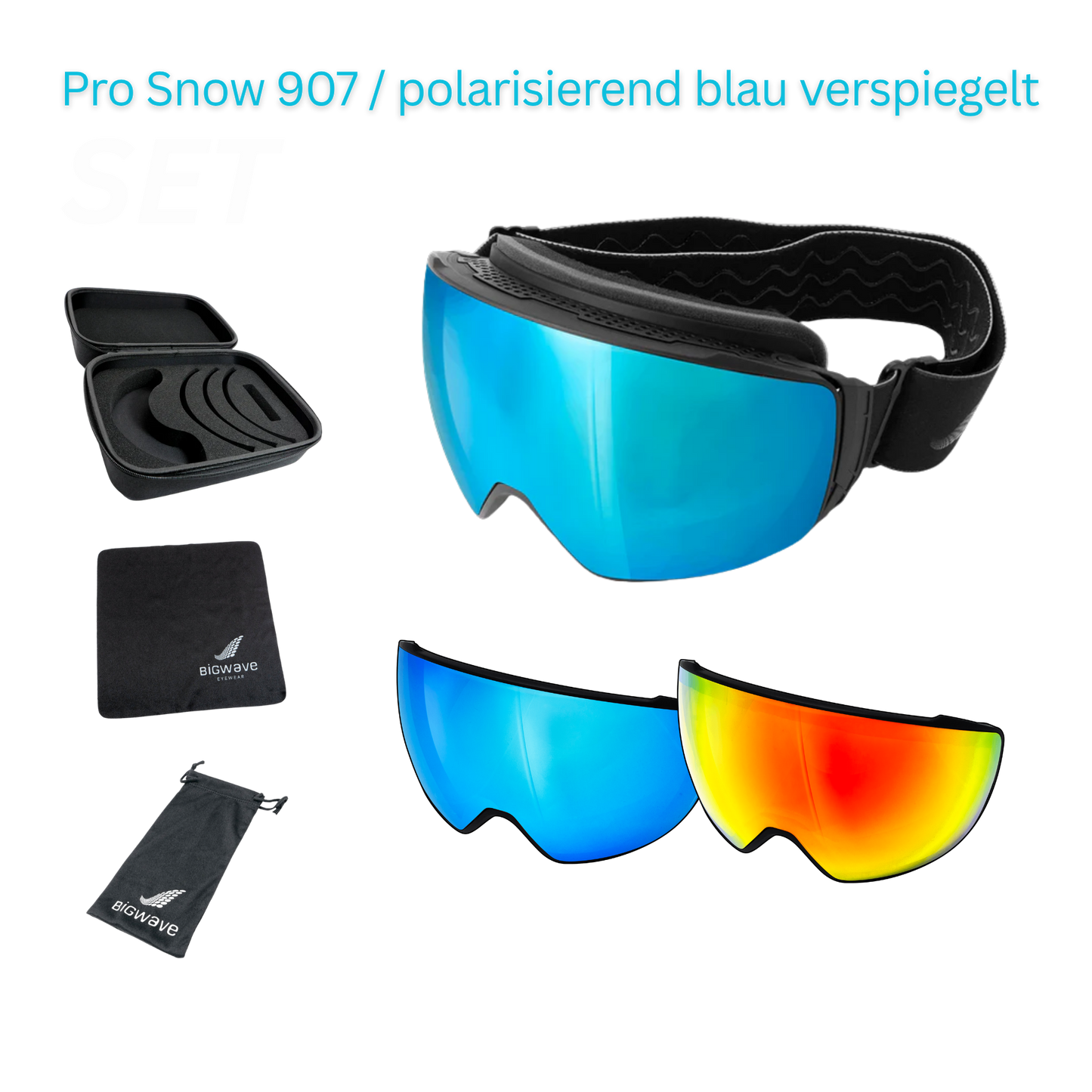 Pro Snow 907 / polarisierend blau verspiegelt