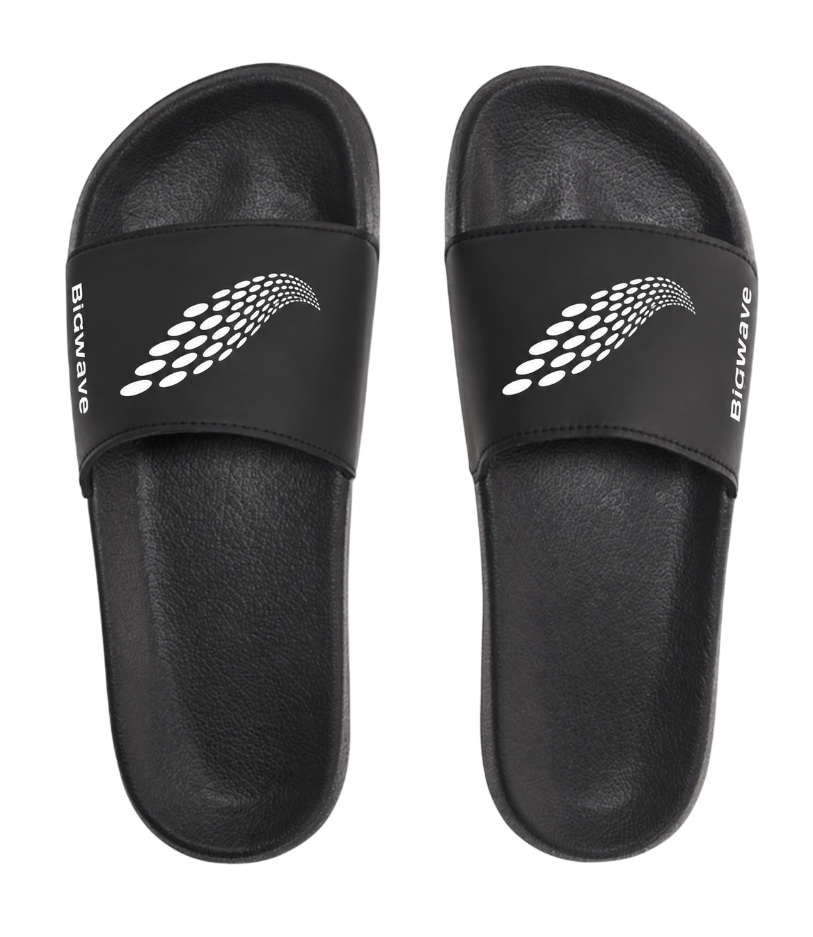 BIGWAVE Beach Slides Black