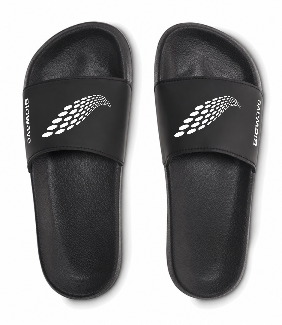 BIGWAVE Beach Slides Black